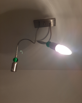Lampadari sfere verde e sfere azzurro