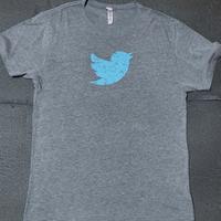 T-shirt Twitter vintage taglia L, geek originale
