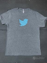 T-shirt Twitter vintage taglia L, geek originale