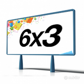 Struttura in ferro per pubblicità 6x3