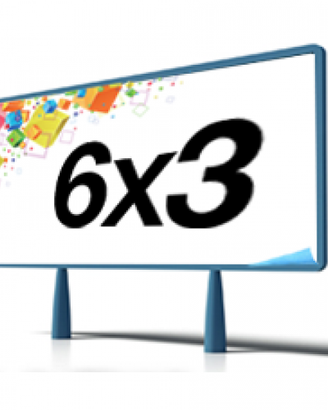 Struttura in ferro per pubblicità 6x3