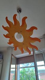 Lampadario di design a forma di sole