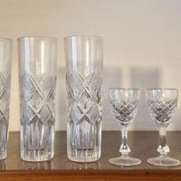 Bicchieri vintage liquore e long drink cristallo