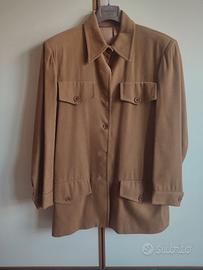 Trench morbido cammello con cintura da donna, M