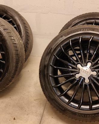 Cerchi lega Audi 17 e gomme Bridgestone Turanza 