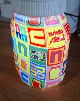 Lampada Nutella Barattolo Vaso LED