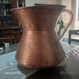 Conca in rame martellato antica come nuova