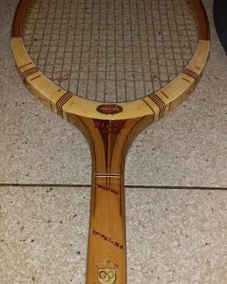 racchetta tennis legno vintage Maxima