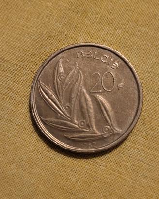 Moneta Belga - 20 Franchi