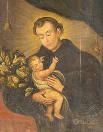 Quadro antico "Sant'Antonio col bambino"