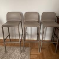 Sgabelli alti tortora