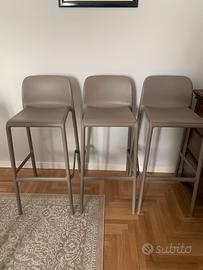 Sgabelli alti tortora