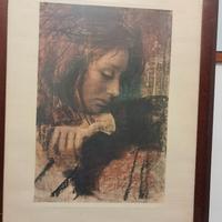 litografia quadro Pietro Annigoni