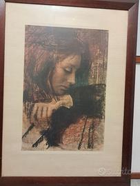 litografia quadro Pietro Annigoni