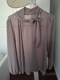 Blusa color tortora 