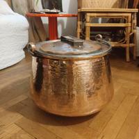 Pentola in Rame Martellato con Rivestimento