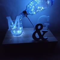 Lampada con bottiglia