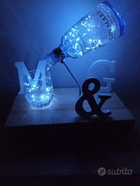 Lampada con bottiglia