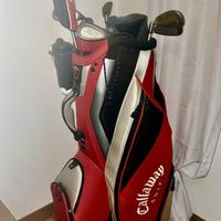Sacca con carrello Callaway + set 9 mazze