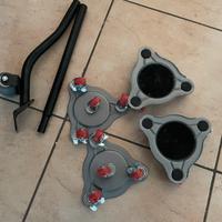 Set ruote reasporto mobili 4 pezzi firevoli 400kg