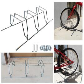 Porta bicicletta da terra Mod. 3posti portabici - Giardino e Fai