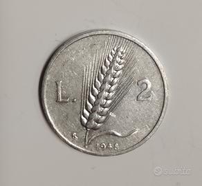 Moneta da 2 Lire 1948 Repubblica Italiana 