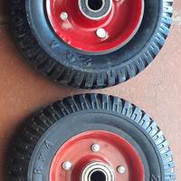 Set di 2 ruote di ricambio per carrelli