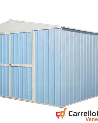 Box prefabbricato in acciaio 360x430cm azzurro