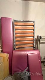 struttura letto singolo più materasso