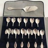 Cucchiaini da gelato + paletta argento 800