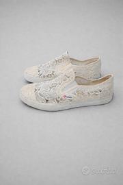 Superga slip-on pizzo bianco – Taglia 37