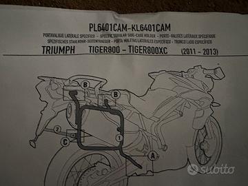 Telaio Givi portavalige per tiger 800XC