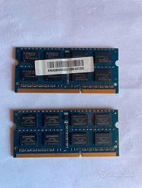 RAM DDR3 8GB (2×4GB) SO-DIMM Elpida + Kingston
