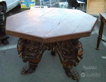 tavolo esagonale antico