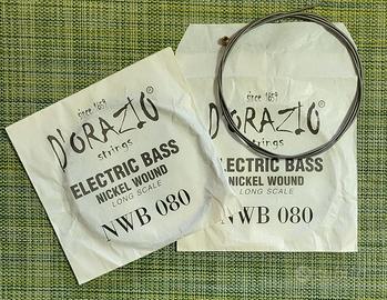 2 corde per basso elettrico NWB 080 D'Orazio