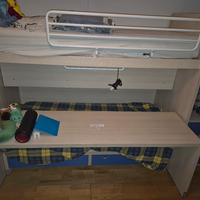 doppio letto estraibile con scrivania