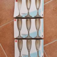 Set 8 bicchieri flute Calypso Bormioli (Nuovi)
