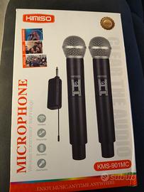 microfoni wireless coppia + ricevitore