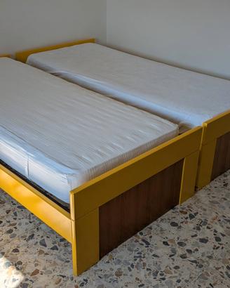 2 Letti in Legno + Rete e Materassi