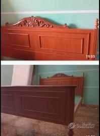 Letto  legno stile retro