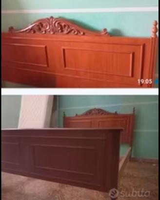 Letto  legno stile retro