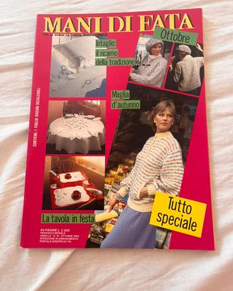 Rivista Mani DI Fata Ottobre 1985 Vintage