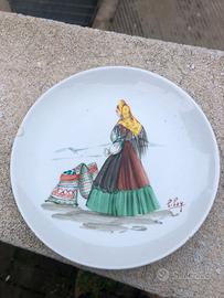 Piatto firmato 1950 sardo