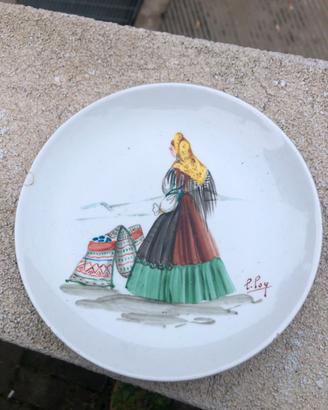 Piatto firmato 1950 sardo