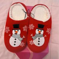 Pantofole natalizie pupazzo di neve taglia 36/37