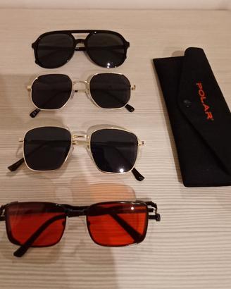 4 paia di Occhiali da Sole €15 