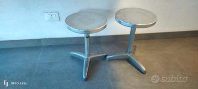 sgabelli vintage in alluminio e Ferro 