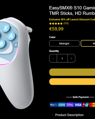 Controller Gioco Switch1-2/Android/PC/iOS NUOVO