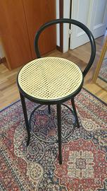 Sgabello Alto vimini da bar