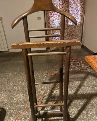 Servomuto Vintage in Legno - Omino Appendiabiti An